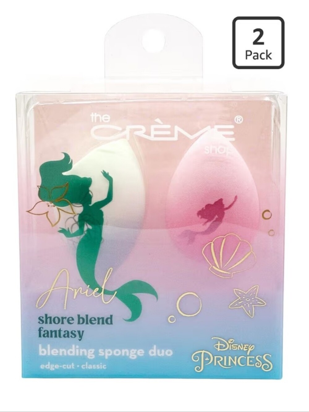 The Crème Shop x Disney Princess Ariel Blending Sponge Duo